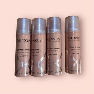 NEXXUS mini hairspray 1.5 oz per bottle travel size lot of 4